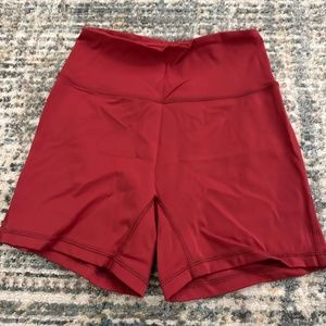 Maroon Work Out Shorts